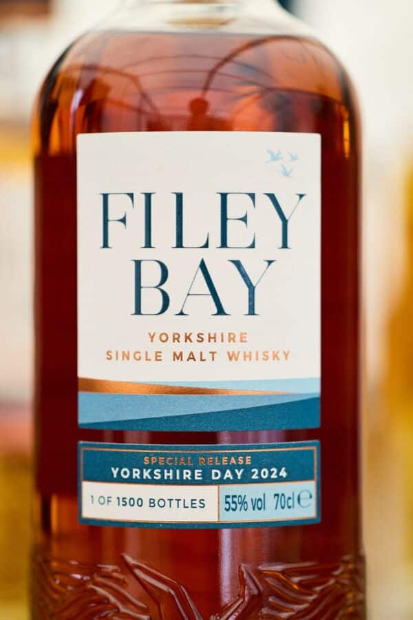 Close up for the Filey Bay Yorkshire Day 2024 label