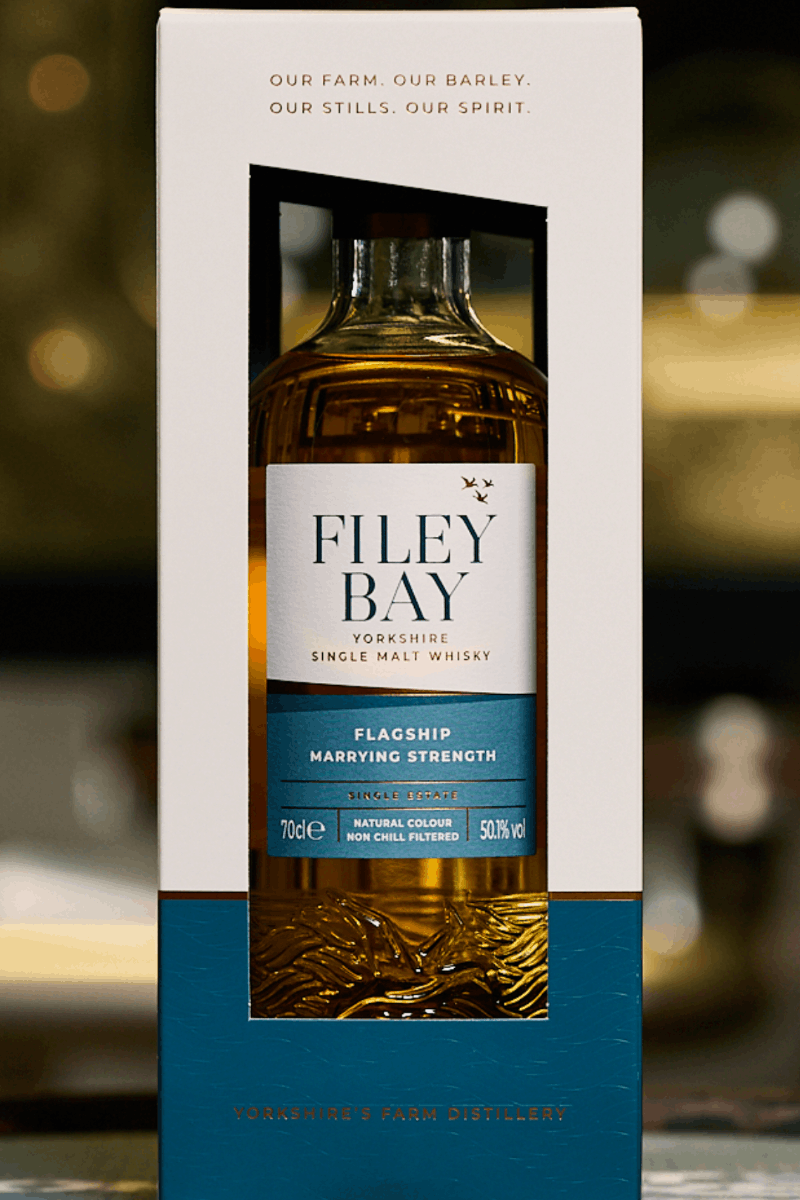 Filey Bay Flagship Marrying Strength in Carton - Single Malt Whisky