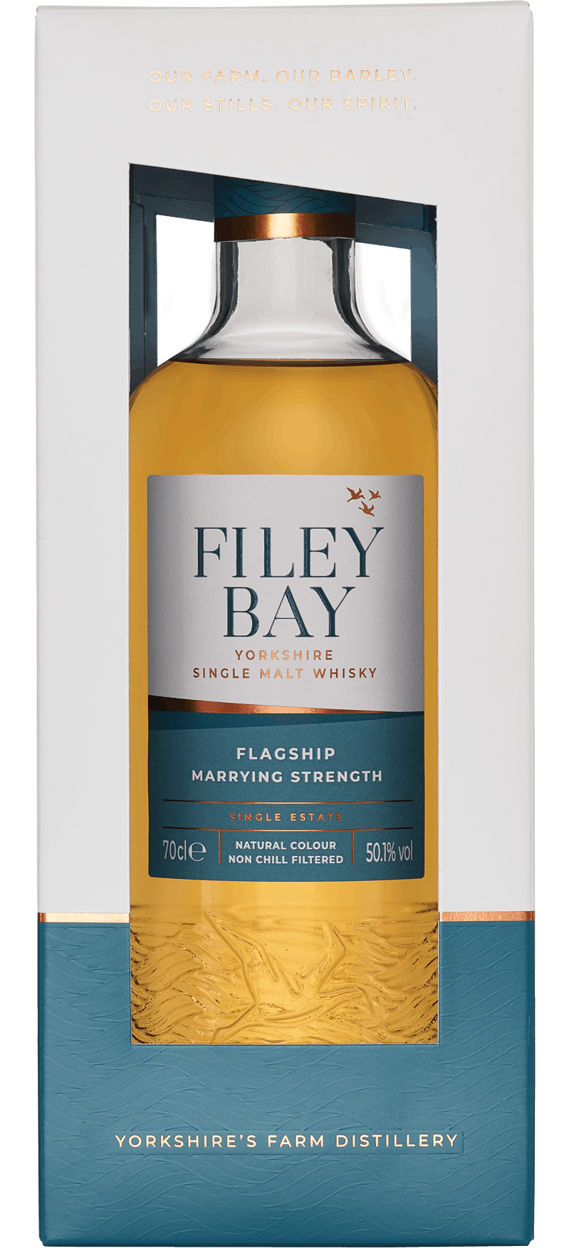 Filey Bay Flagship Marrying Strength in Carton