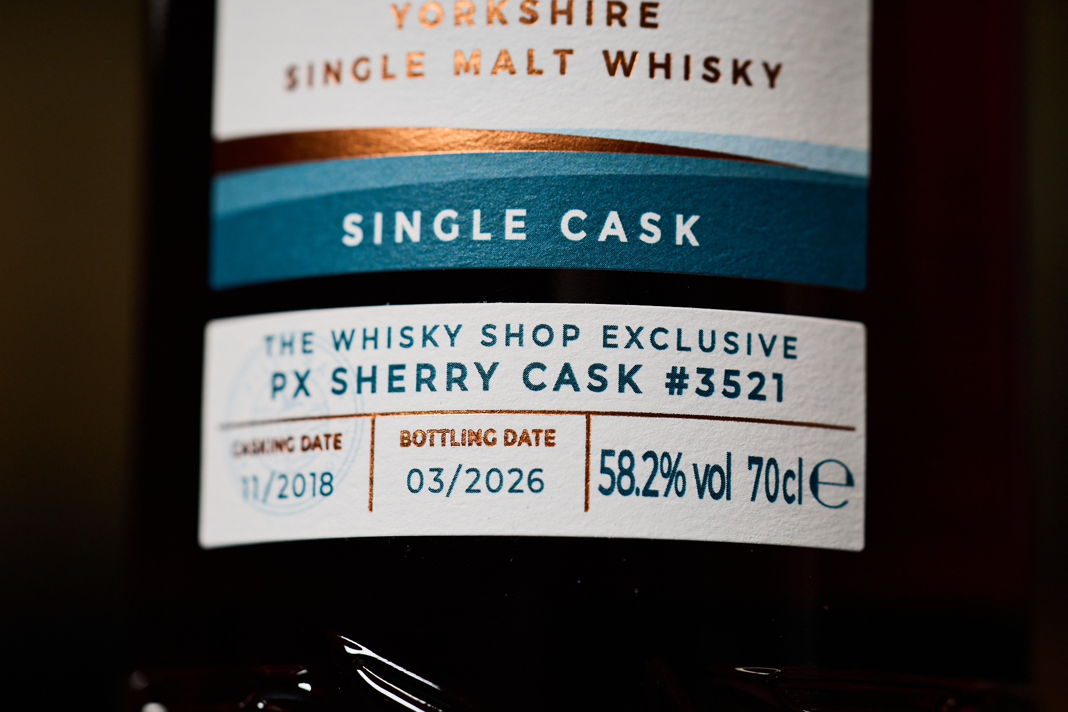 The Whisky Shop Exclusive: Filey Bay Ex-PX Sherry Single Cask #3521.